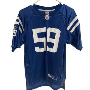 Reebok Indianapolis Colts NFL Football Jersey JUNE‎ #59 Youth XL